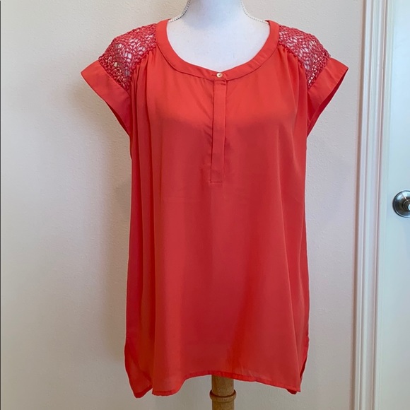 Tops - Beautiful Orange Capsleeve Top